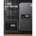 thumbnail image 4 of Armario para llaves Uniclife de 20 posiciones con cerradura de combinación, color negro, 4 of 8