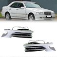 thumbnail image 1 of 1 par de tapas para gancho de remolque del parachoques delantero del coche, tapa para orificio de remolque, embellecedor para remolque para Mercedes Benz Clase C W202 1998-2001, 1 of 5