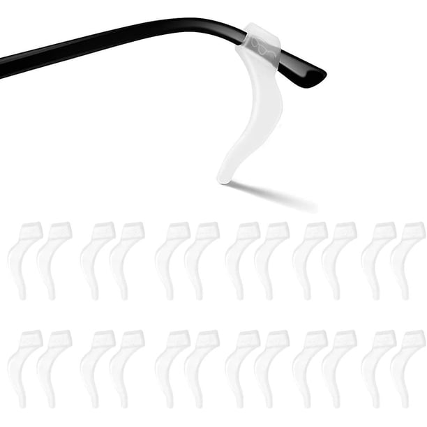 Fundas para las orejas de las gafas: fundas antideslizantes suaves y cómodas, ganchos de silicona para las orejas, fundas para las puntas de las patillas para gafas de sol, 12 pares