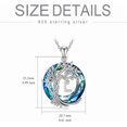 thumbnail image 5 of JKR Tree of Life Necklace for Women 925 Sterling Initial A-Z Letter Pendant Family Tree Crystal Jewelry Birthday Anniversary Gifts for Her Mom Wife Girlfriend Daughter, 5 of 10