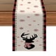 thumbnail image 1 of Bandera de mesa navideña, mantel decorado con tapete de Papá Noel y cervatillo con ambiente festivo, 1 of 5