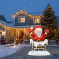 thumbnail image 6 of Christmas Inflatables Santa Claus on The Chimney Christmas Stockings Balloons,Christmas Decorations Outdoor/Indoor,Blow Up Santa Claus Yard Decorations for Yard/Lawn/Garden(Santa), 6 of 6