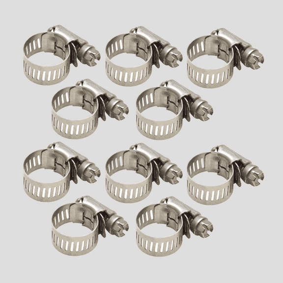 Boat Hose Gear Clamp 620006102 | Tridon 7/8 Inch (Set of 10)