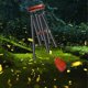 thumbnail image 4 of Stora Vindspel i Aluminium 69 cm för att Skapa en Zen-Atmosfär Lämplig för Utomhusbruk, Trädgård, Uteplatsdekoration. Klassiska Svarta Vindspel, 4 of 5