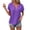 Purple, variant on Yubnlvae Breathable Cotton Blend Shirt Dress | Office-To-Weekend Loose Fit Tunic with Roll-Up Sleeves, Capsule Wardrobe Staple for Spring Summer Layering Green, L
