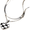 Silver, variant on Roman Letter Stainless Steel Necklace for Women Men Classic Simple Elegant Collarbone Chain Rose Gold White
