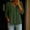 Army Green plus size linen blouse a1, variant on MORESEC Women's Plus Size Cotton Linen Blouse 3/4 Sleeve V Neck Button Down Shirt Casual Loose Vacation Tops Summer Fashion Clothes, White 5XL