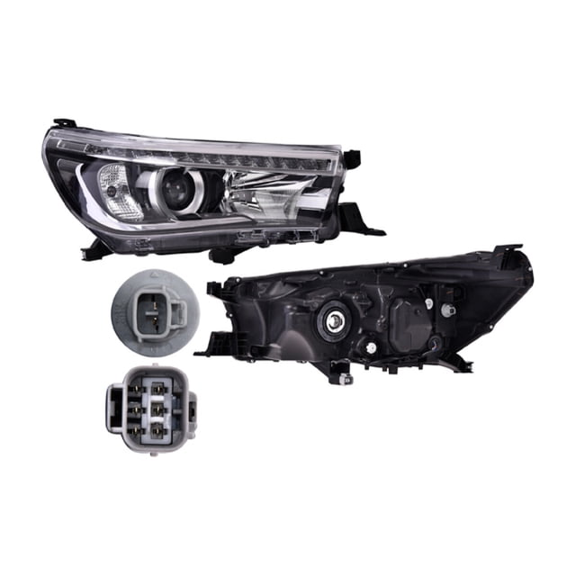 Faro Eléctrico C/Leds DEPO Hilux 2016 A 2020 Derecho