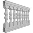 thumbnail image 3 of Ekena Millwork 40"H x 5'L Fiberthane Avalon Unassembled Balustrade Railing Kit, Style D (6 7/8" On-Center Spacing to Pass 4" Sphere Code), 3 of 6