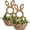 2 Pcs, variant on Guvpev 2-Pack Wicker Bunny Wall Hanging Baskets, 15.75" Handwoven Rattan Rabbit Door Decor, Rustic Spring Farmhouse Storage Organizer with Jute Rope