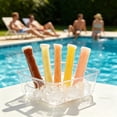 thumbnail image 4 of 100 Pack Disposable Ice Popsicle Mold Bags for Healthy Snacks, DIY Ice Pop Sleeves with Funnel for Yogurt Juice Fruit Ice Candy, Freezer Friendly Summer Party Treats Makers, White, 4 of 6