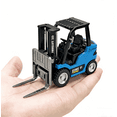 thumbnail image 2 of 1/64 Remote Control Forklift, 2.4G Alloy Mini RC Forklift Truck with Cargo Hook Controller Forks Pallet, 10Km/H RC Construction Vehicle Indoor Outdoor Toy Gift for Adults,Kids, 2 of 7