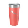 thumbnail image 1 of Green Mountain Reservoir Tumbler Lake Map Travel Mug Insulated Laser Engraved Coffee Cup Colorado 20 oz Coral, 1 of 1