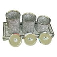 thumbnail image 5 of Amazing Rugs, LLC Ambrose Exquisite Three Glass Canister and Tray Gift Set - 4 In. D x 8 In. H Black, 5 of 5