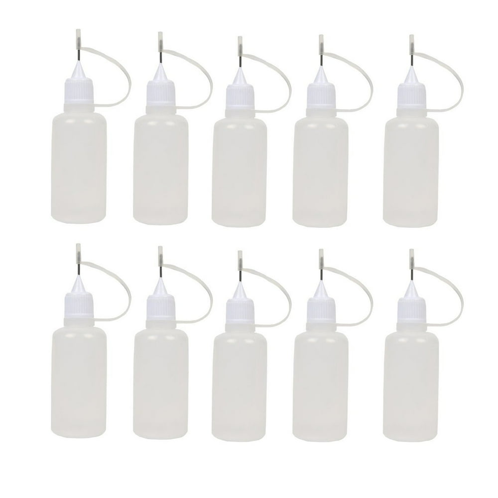 10Pcs 30ml Needle Tip Glue Bottle Applicator DIY Quilling Tool