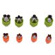 thumbnail image 1 of Cortadores de galletas de acero inoxidable Cortadores de frutas y verduras Cortador de verduras con forma de animal Cortador de galletas + Push-Pull, 1 of 7