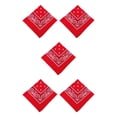 thumbnail image 3 of Naiovety Unisex Poliéster Turbante Bandana Chic Bufanda Cuadrada Paisley Estampado Diadema Senderismo Moderno Pañuelo Regalos Rojo Type2 NO2 Naiovety CBP263469, 3 of 4