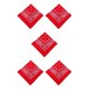 thumbnail image 3 of Advancent Unisex Poliéster Turbante Bandana Chic Bufanda Cuadrada Paisley Estampado Diadema Senderismo Moderno Pañuelo Regalos Rojo Type2 NO2 Advancent CBP263469, 3 of 4