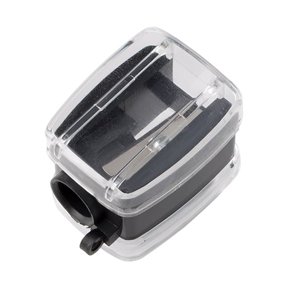 Makeup Pencil Sharpener with Clear Lid and Washing Brush Single Hole Sharpener