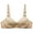 Beige, variant on Bigersell Bandeau Sports Bra Women Solid Color Non-Underwire Underwear Bras Big & Tall Size Full Coverage Bra, Style 14371, Red 38B