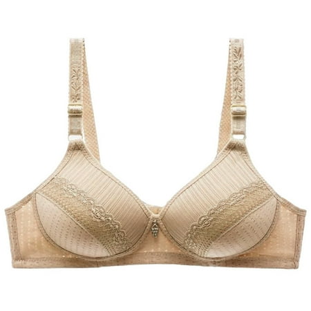 Daisy Bra for Women Plus Size Comfortable Underwear Sexy Full-Coverage Wireless Underwear Bra Daily Comfort Soft Bra for Women