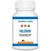 Vitamins Fusion Valerian - A Dietary Supplement to Support Muscle Relaxation and Normal Sleep - 90 Tablets