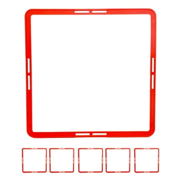 Red Agility Rings for Training Use Made of Composite Material 6pcs Portable Speed Train Circles