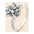 thumbnail image 3 of 5ct D Color VVS1 Moissanite Engagement Ring for Women 925 Sterling Silver Women Wedding Rings 6-prong Moissanite Diamond Rings for Anniversary Valentine's Day with Certificate, 3 of 9