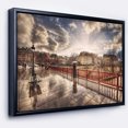 thumbnail image 1 of Designart - Pont sous la Pluie - Photo de Paysage Impression sur Toile Encadrée, 1 of 4