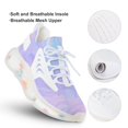 thumbnail image 3 of Pink Holographic Pastel Color Walking Shoes for Men Woman Lightweight Tennis Fashion Elastic Sports Shoes Cushion Basketball Shoes, 3 of 7
