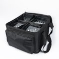 thumbnail image 4 of Stage Lighting Storage Bag for 4 Par Lights Bag with Dividers, Handle,Black, 4 of 7