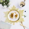 thumbnail image 7 of Thanksgiving Decorations Clearance, Hollow PVC Maple Leaf Shaped Placemat And Oil Proof Household Western Style Placemat Insulation Pad Decorative Placemat Fall Decor, 7 of 7