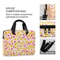 thumbnail image 4 of FORMRS 16" Laptop Bag Carrying Sleeve Case with Handle Travel Shoulder Briefcase, Light Pink Stars, 4 of 8