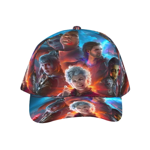 Baldur's Gate Gorra de Béisbol para Hombres, Mujeres y Niños, Gorra Clásica de Visera Plana, Gorra Hip Hop Trucker, Snapback Ajustable