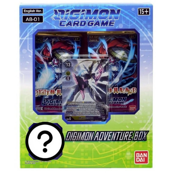 Digimon TCG - AB-01 ADVENTURE BOX (Mastemon Promo, 2 Packs & 1 Random Figure)