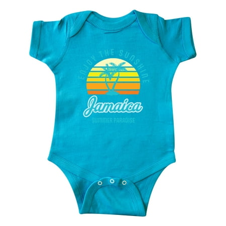 

Inktastic Enjoy The Sunshine Jamaica Summer Paradise Gift Baby Boy or Baby Girl Bodysuit