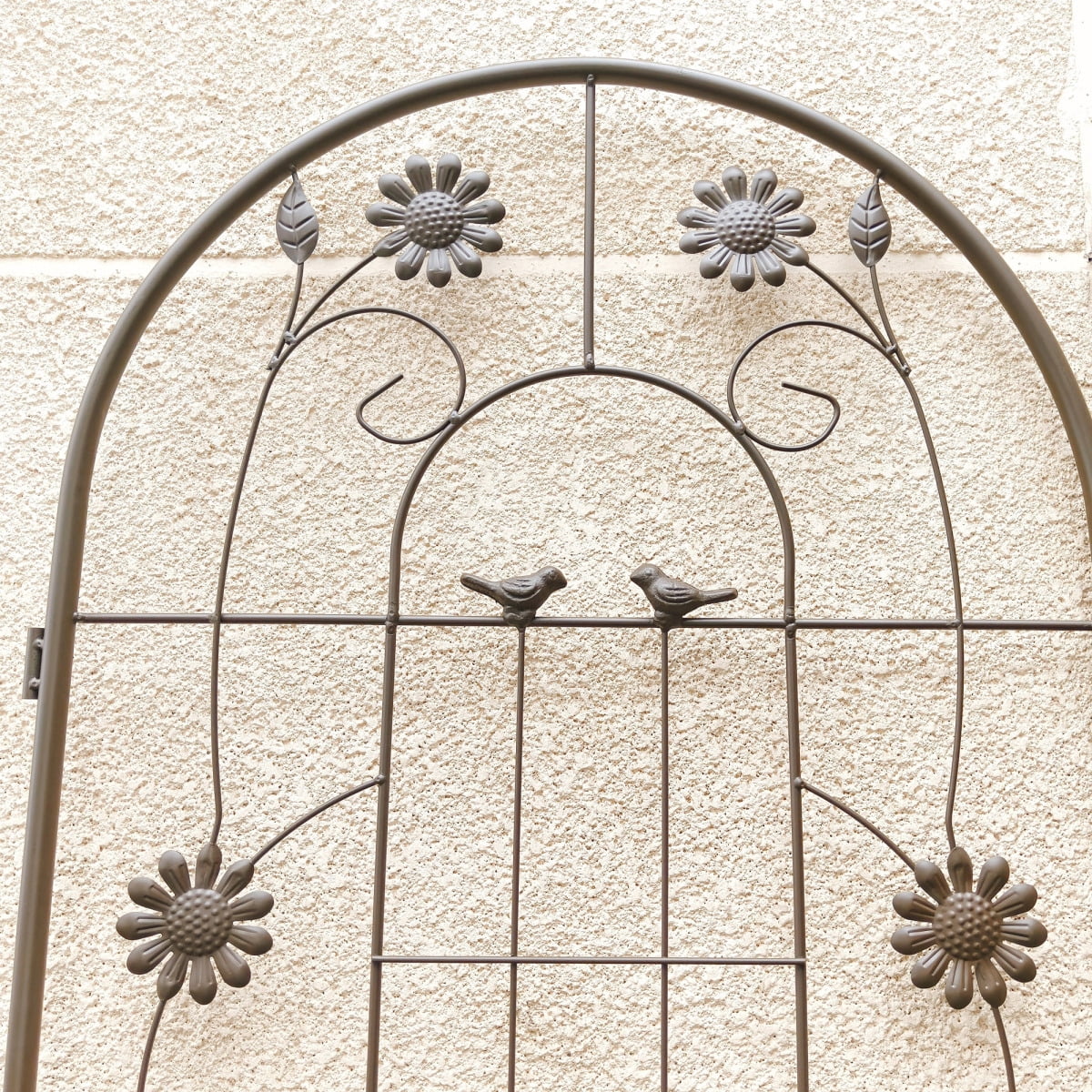 2 Pack Metal Garden Trellis 71 x 19.7 Rustproof Outdoor Trellis for Climbing Plants Vertical Flower Vine Support Brown