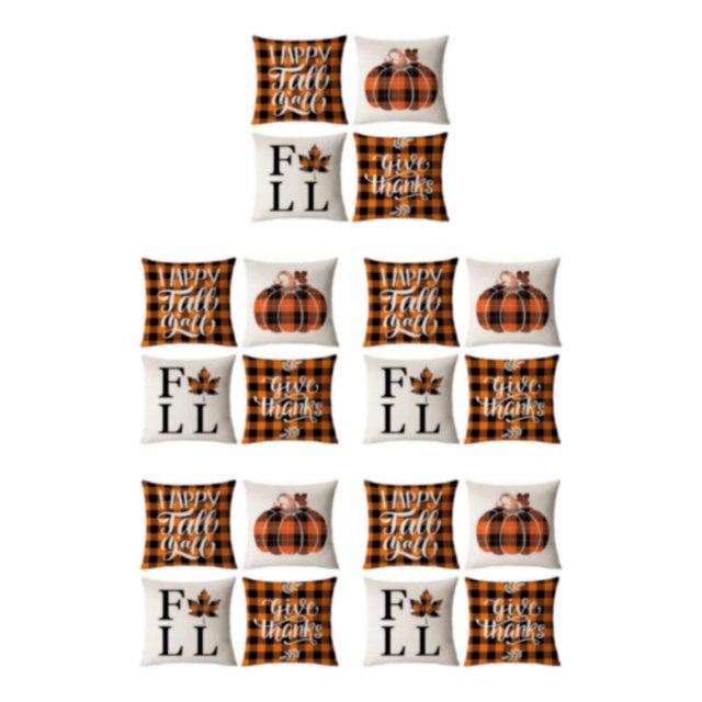 Bewildely 4x Funda De Almohada Suave Y Duradera para Una Acogedora Noche De Halloween Funda De Almohada Decorativa Funda De Cojín Halloween-5 Type2 NO2