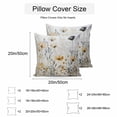 thumbnail image 3 of Waterproof Throw Pillow Covers Set of 2, 18x18 Inch Watercolor Spring Flowers Decorative Pillowcases Outdoor Pillow Slip Cushion Covers Set for Couch Tent Botanical Blossoms Floral, 3 of 7