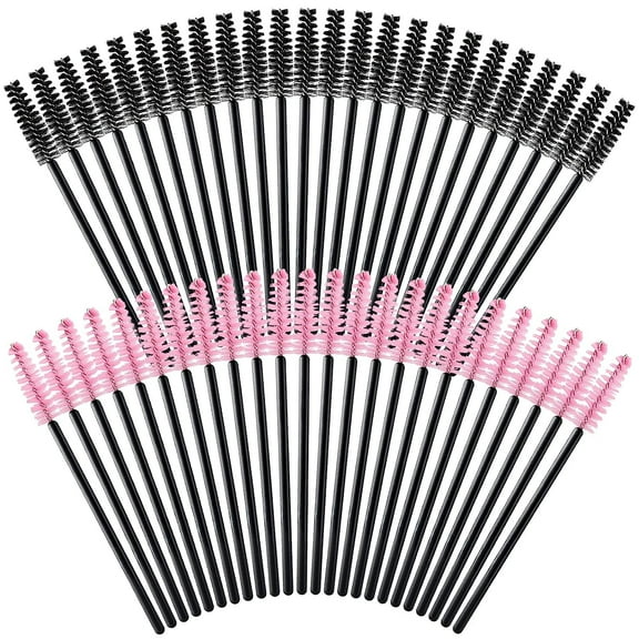 200 PCS Disposable Mascara Brush, Eyelash Spoolies Brush, Eyelash Makeup Wands Applicator for Eye Lash Extension and Eyebrow Spooly