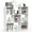 White, variant on ZUNMOS 6 Cube Storage Organizer,Open Cube Storage Bookcase with 3 Removable Back Panels,for Living Room, Bedroom, Entrance Hall &Office, 36" L×11.6" W×24"H, Black