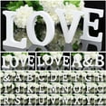 thumbnail image 3 of Yasu 1 Pc White Wooden Letters Alphabet Wedding Birthday Party Home Decoration, 3 of 8