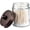 Bronze, variant on Amolliar Apothecary Jars Bathroom Vanity Organizer -Countertop Canister Jar with Storage Lid - Qtip Dispenser Holder Glass for Qtips,Cotton Swabs,Makeup Sponges,Hair Band - Brushed Nickel (1 Pack)