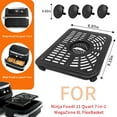 thumbnail image 4 of Air Fryer Grill Pan for Ninja Foodi 11 Quart 7-in-1 MegaZone XL FlexBasket Air Fryer, 2 Packs Tray Accessories with Rubber Bumpers, 4 of 7