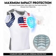 thumbnail image 2 of Exxact Sports Youth Baseball Chest Protector, Sternum Chest Guard, Baseball Chest Protector Youth Softball Chest Protector Girls Youth (Patriot, YM), 2 of 6