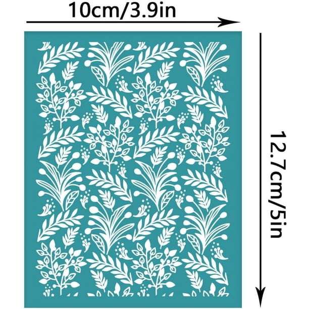 OLYCRAFT 4x5 Inch Tropical Fish Clay Stencil - Silk Screen Transfer For Polymer Clay Jewelry, Crafts, Ceramics