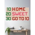 thumbnail image 2 of Home Sweet Goto 10 Poster Wall Art, Modern Wall Decor, 24x36 UNFRAMED, 2 of 3