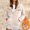 Beige, variant on Womens Fleece Lined Zip Up Hoodie Thermal Warm Sherpa Pullover Sweatshirts Love Heart Print Sweaters Cute Tops