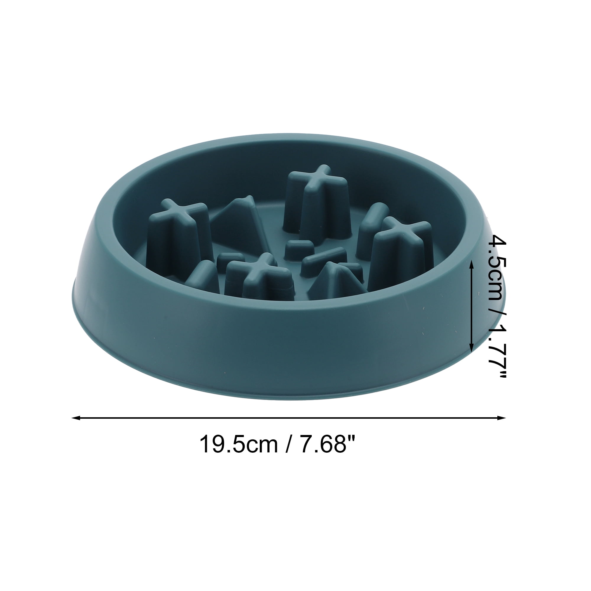 Unique Bargains 1 Pc Convenient Round Dog Bowl for Indoor and Outdoor Blue