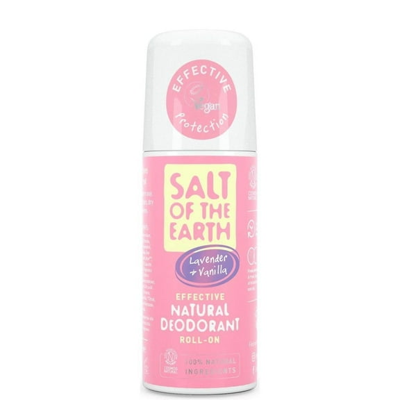 Salt of The Earth Pure Aura Lavender and Vanilla Roll-on Deodorant 75ml